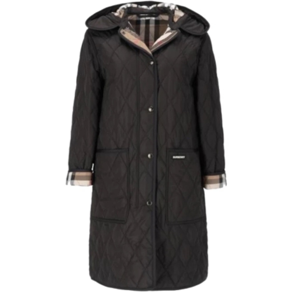 Burberry Parkgate Women's Black Quilted Coat (M)